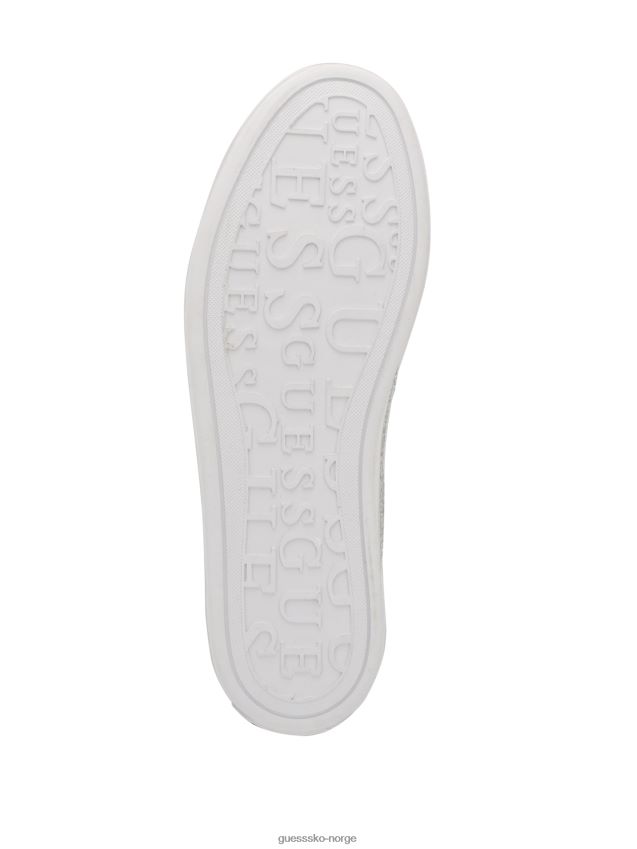 Guess sølv 040 gelsen rhinestone logo low-top joggesko sølv 040 kvinner F0LJ809931