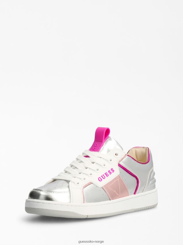 Guess sølv bianqa foliert sneaker sølv kvinner F0LJ802955