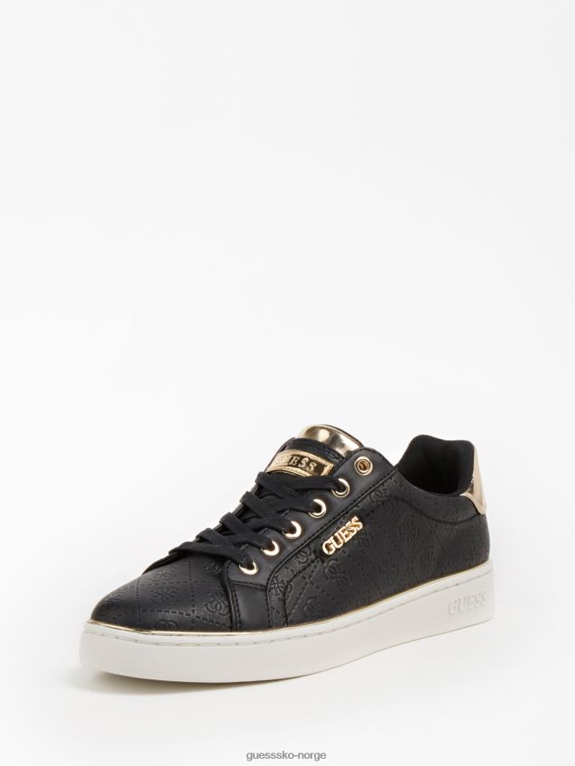 Guess svart beckie-preget 4g-logo-sneaker svart kvinner F0LJ805575