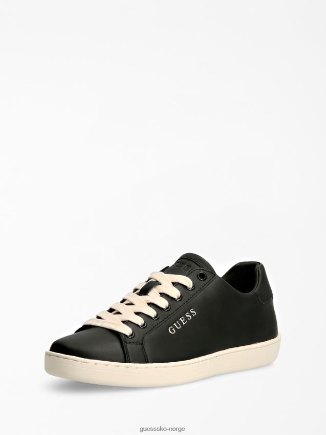 Guess svart rosalia joggesko i ekte skinn svart kvinner F0LJ803049