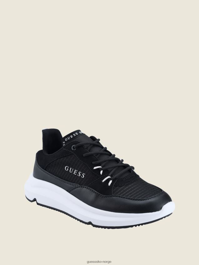 Guess svarte 001 degrom logo joggesko svart 001 kvinner F0LJ809933