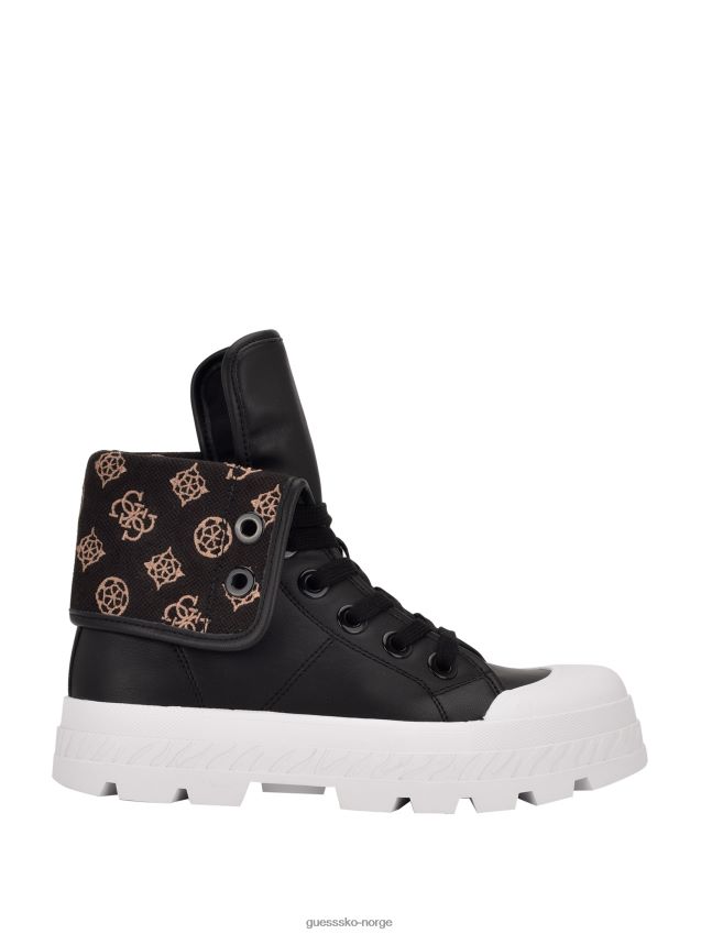 Guess svarte horlo chunky high-top joggesko svart kvinner F0LJ809978