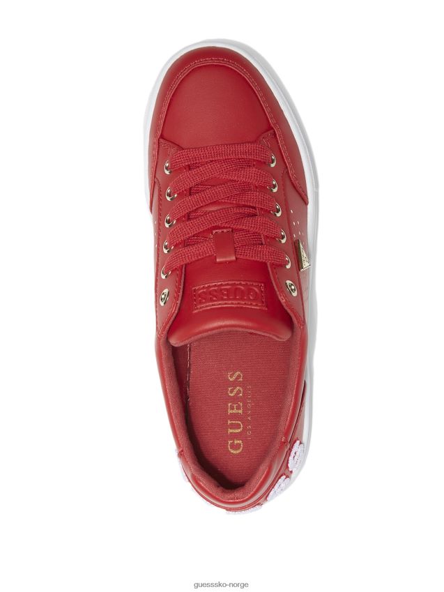 Guess varsity lav topp middels rød middels rød kvinner F0LJ807562