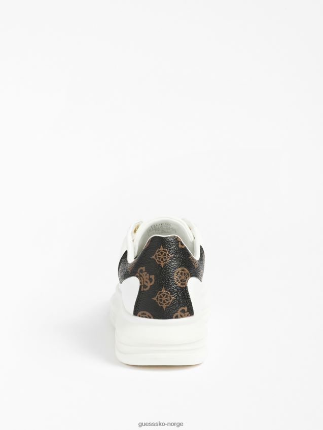 Guess vibo sneaker i blandet skinn hvit multi hvit multi kvinner F0LJ805632