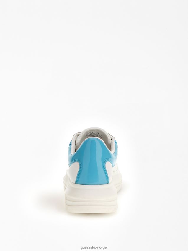 Guess vibo sneaker i skinnblanding lyseblå lyse blå kvinner F0LJ805584