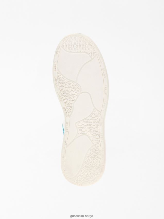 Guess vibo sneaker i skinnblanding lyseblå lyse blå kvinner F0LJ805584