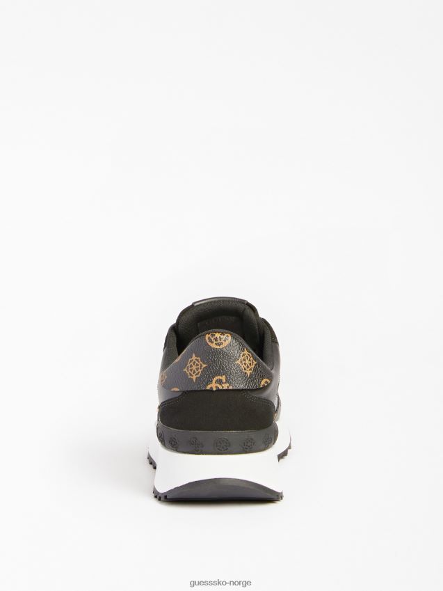 Guess vinna 4g peony logo løpesko brun brun kvinner F0LJ805602