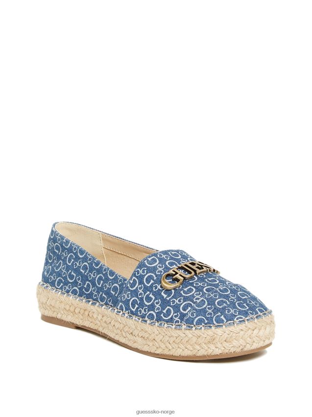 Guess denim laini logo espadriller denim kvinner F0LJ807510