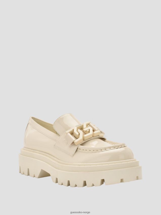 Guess ivory 150 keates lug-sole loafers elfenben 150 kvinner F0LJ809919