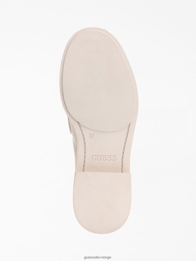 Guess kabela ekte skinn mokkasin hvit multi hvit multi kvinner F0LJ805607