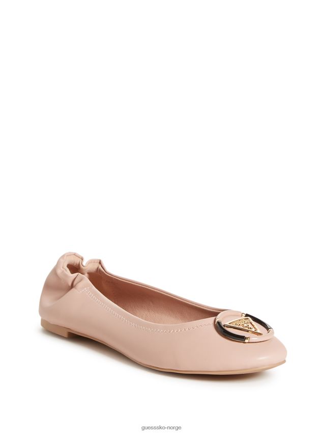 Guess rosa senna logo ballett leiligheter rosa kvinner F0LJ807444