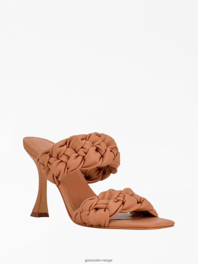 Guess brune harlie flettede muldyr brun kvinner F0LJ805501