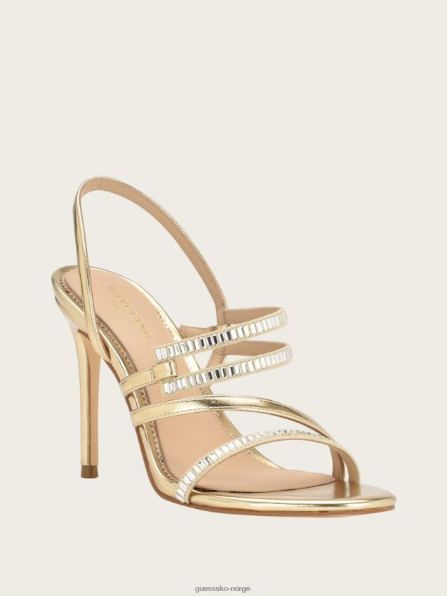 Guess gld-1 gull kaden crystal strappy hæl gld-1 gull kvinner F0LJ809928