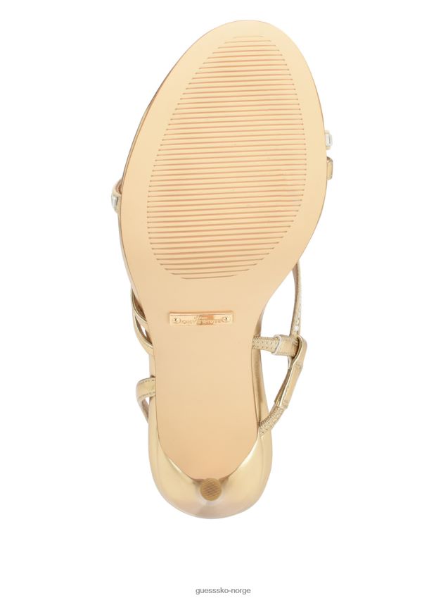 Guess gld-1 gull kaden crystal strappy hæl gld-1 gull kvinner F0LJ809928