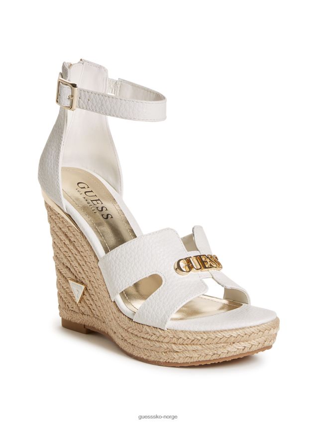Guess hvite jessi espadrillekiler hvit kvinner F0LJ807495
