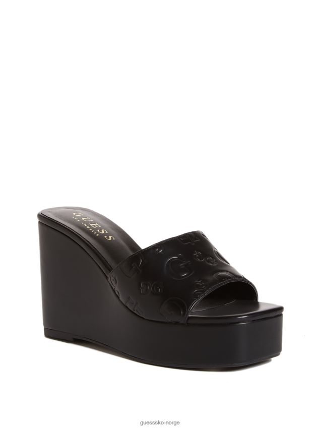 Guess svarte stacee-preget logo-kiler svart kvinner F0LJ807531