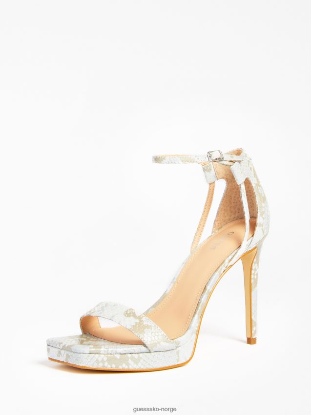 Guess zoila sandal blå i ekte skinn blå kvinner F0LJ805622