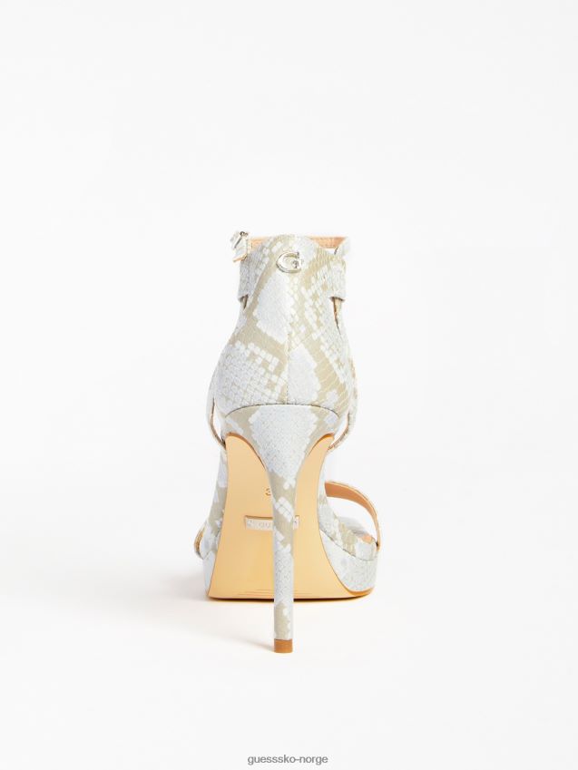 Guess zoila sandal blå i ekte skinn blå kvinner F0LJ805622