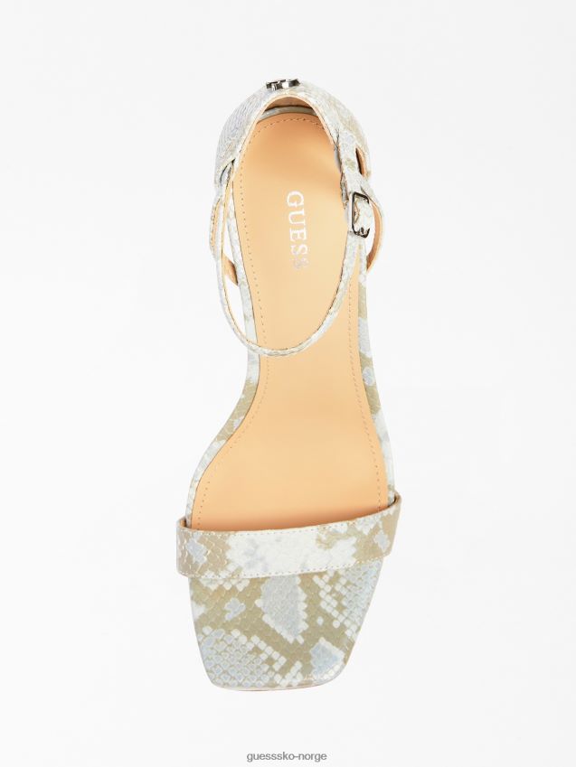 Guess zoila sandal blå i ekte skinn blå kvinner F0LJ805622