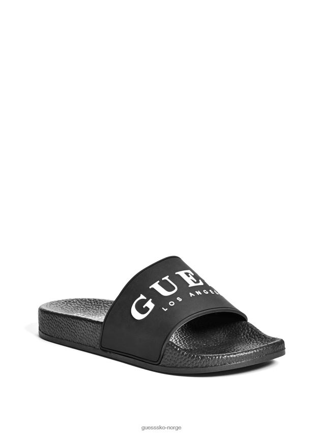 Guess angela logo basseng lysbilder svart svart kvinner F0LJ807532