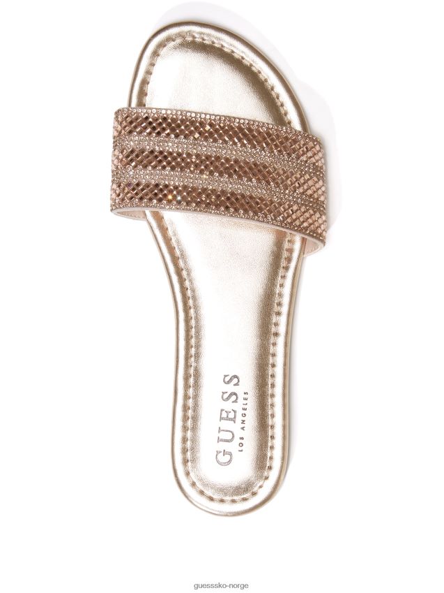 Guess bryor slidesandaler rosa multistoff rosa multistoff kvinner F0LJ807598