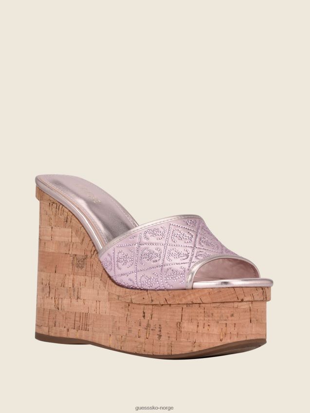 Guess catiae logo rhinestone kiler medium rosa middels rosa kvinner F0LJ8010001