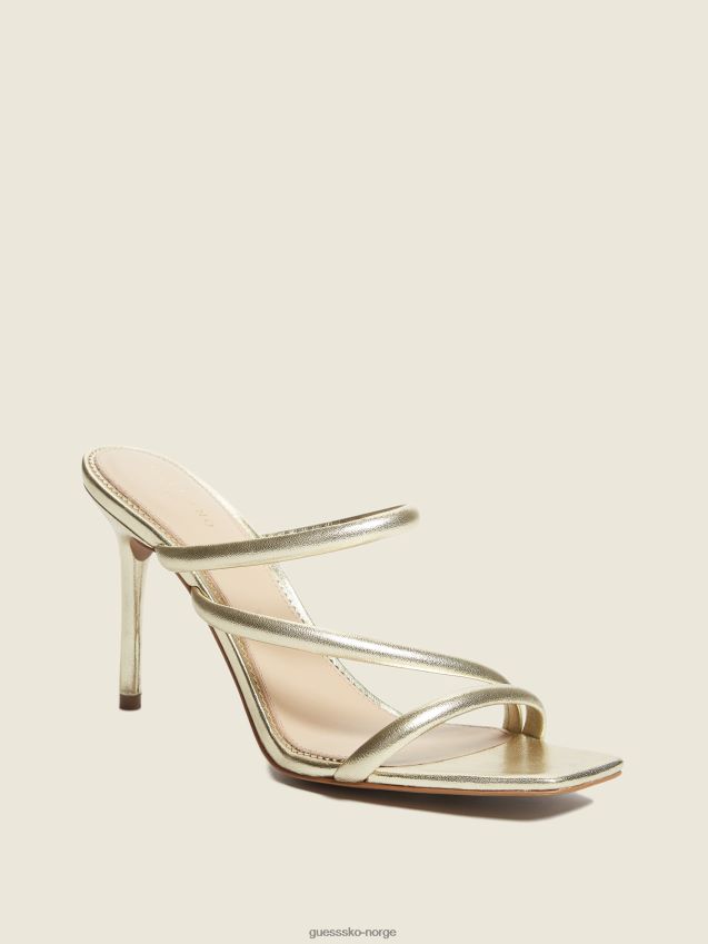 Guess gld-1 gull dorila skinn sandal med reim gld-1 gull kvinner F0LJ8010028