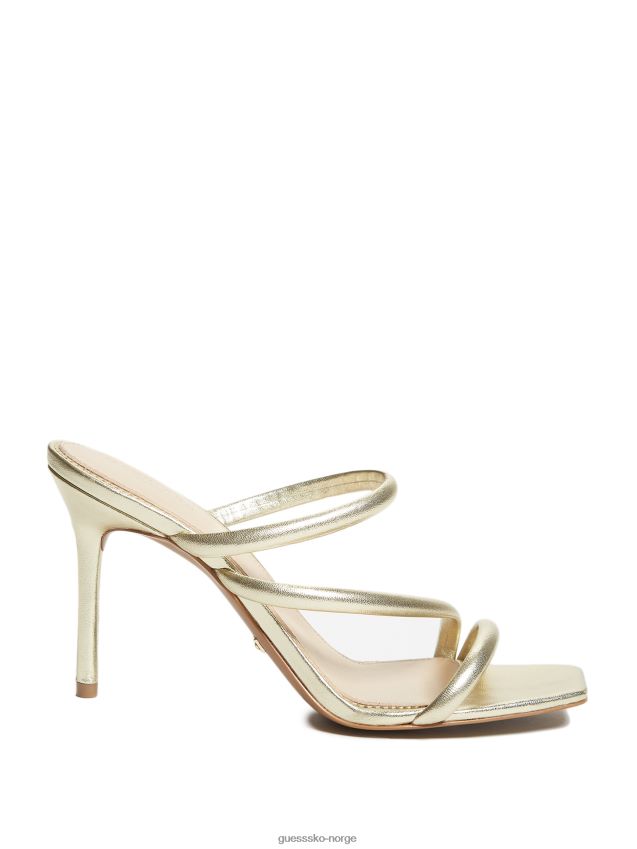 Guess gld-1 gull dorila skinn sandal med reim gld-1 gull kvinner F0LJ8010028