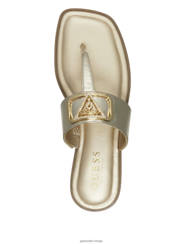Guess gld-1 gull frosty bling t-rem sandaler gld-1 gull kvinner F0LJ807557