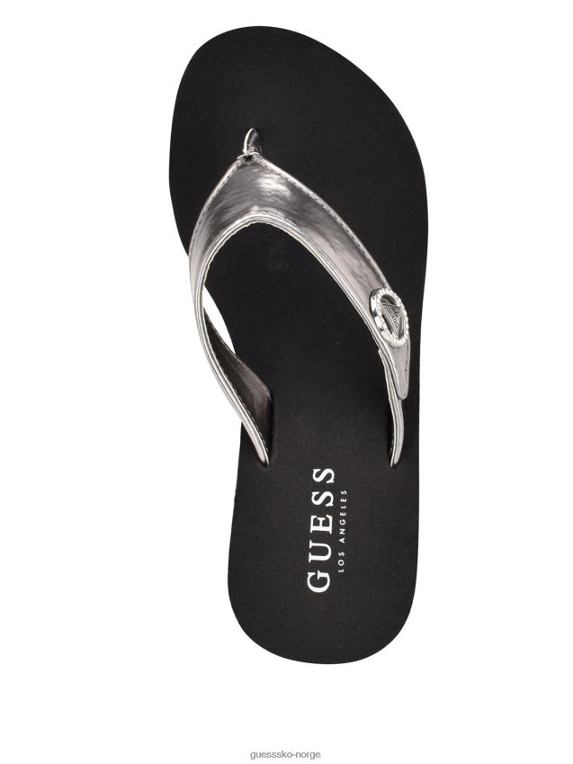 Guess grå slange løse plattform flip flop grå slange kvinner F0LJ807539