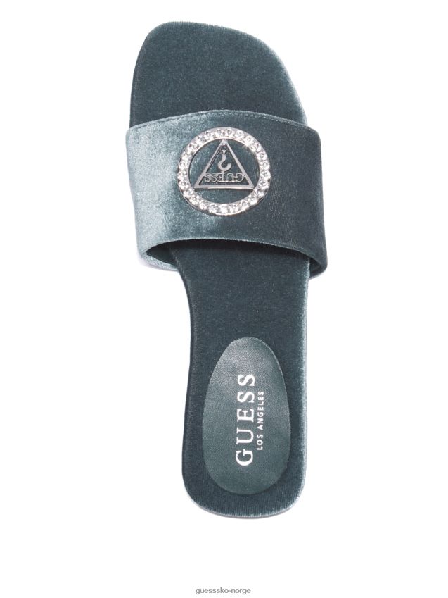 Guess juliet fløyelsglide grønn grønn kvinner F0LJ807542