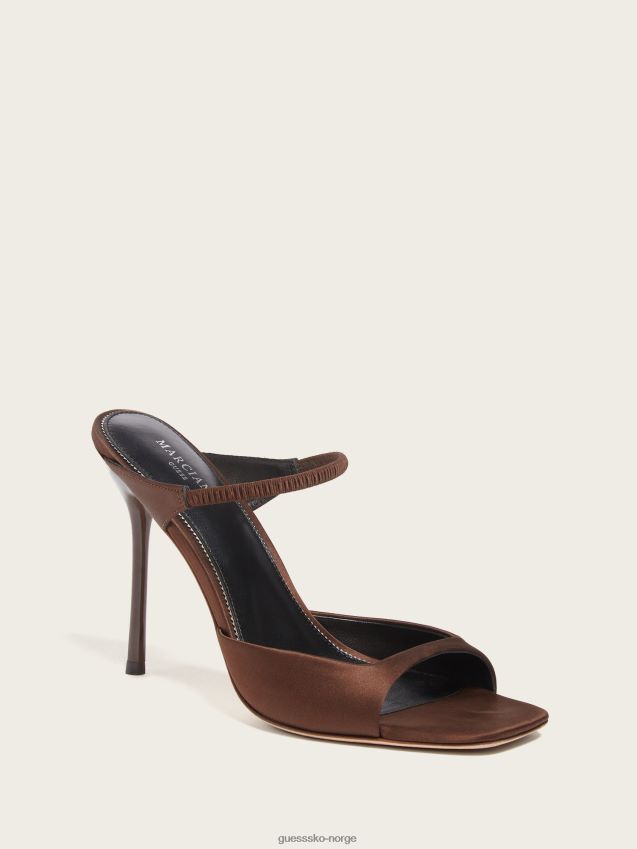 Guess knallrød brielle sateng sandal knallrødt kvinner F0LJ809972