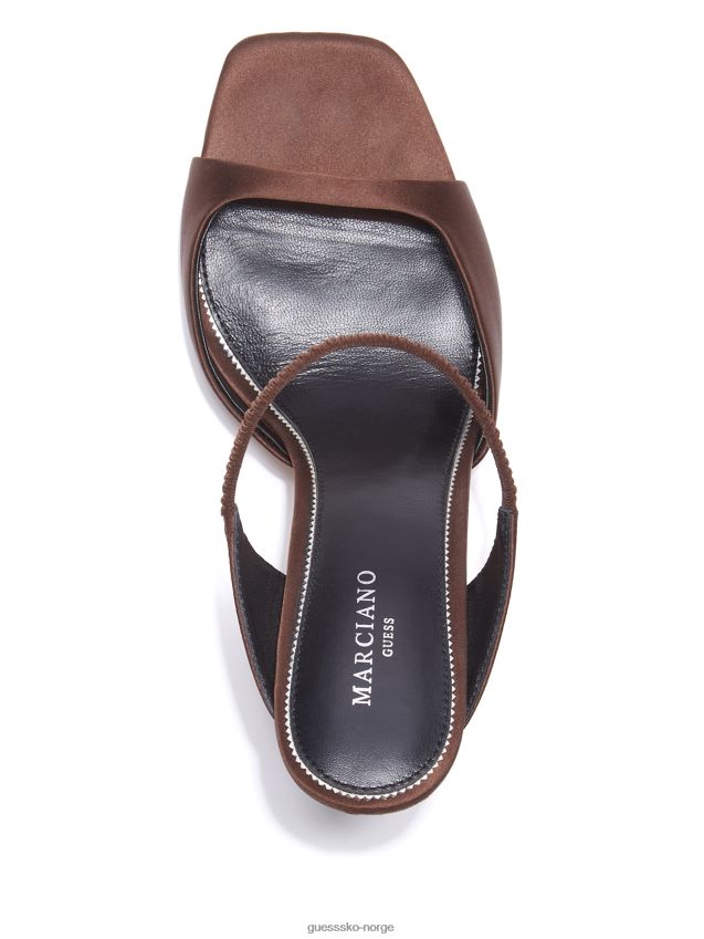Guess knallrød brielle sateng sandal knallrødt kvinner F0LJ809972