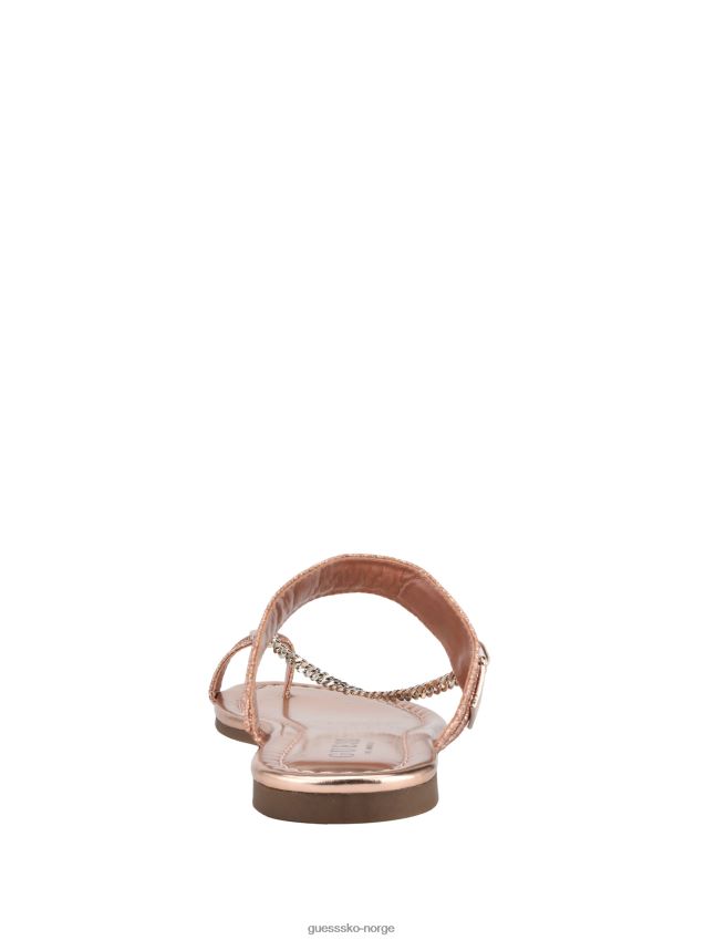 Guess landen glitter kjede sandaler blush rødme kvinner F0LJ807568