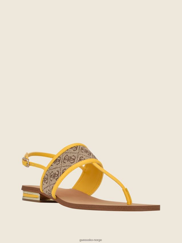 Guess lette naturlige 110 cadyna-sandaler med reim med logo lys naturlig 110 kvinner F0LJ809993