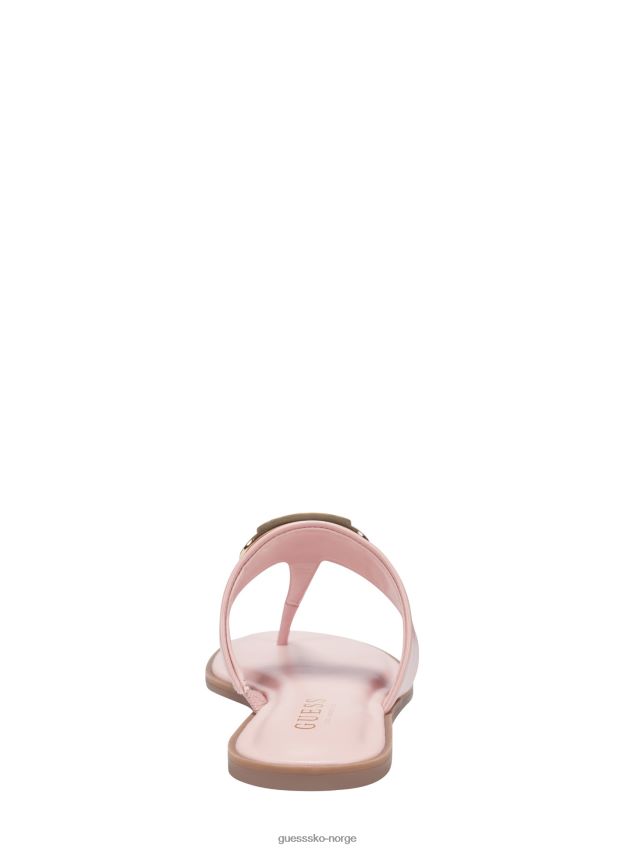 Guess lys rosa frosty bling t-rem sandaler lyserosa kvinner F0LJ807459