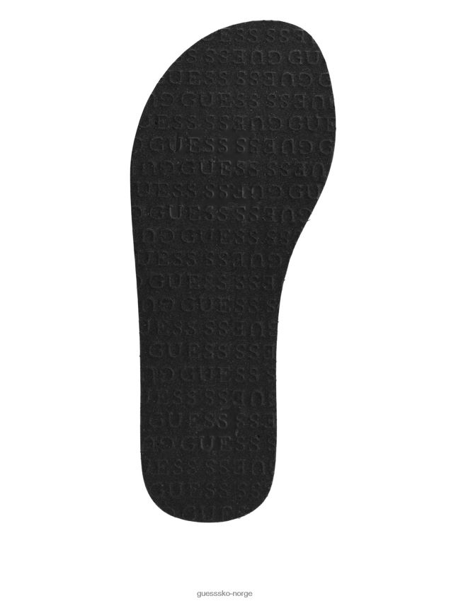 Guess mists plattform flip flop svart1 svart 1 kvinner F0LJ807589