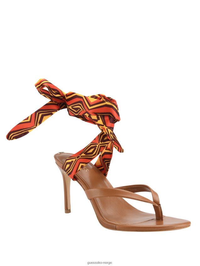 Guess oransje presta sandaler med skjerf oransje kvinner F0LJ8010005