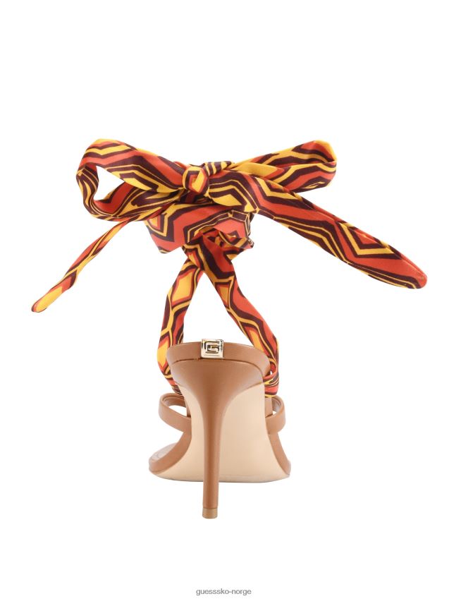 Guess oransje presta sandaler med skjerf oransje kvinner F0LJ8010005