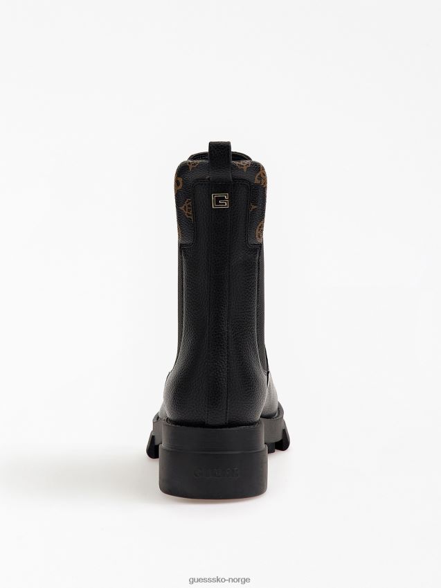 Guess Madla lave støvletter i imitert skinn svart svart kvinner F0LJ805487