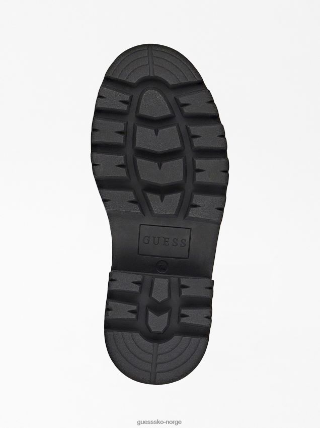 Guess Vaney kampstøvler i imitert skinn svarte svart kvinner F0LJ803089