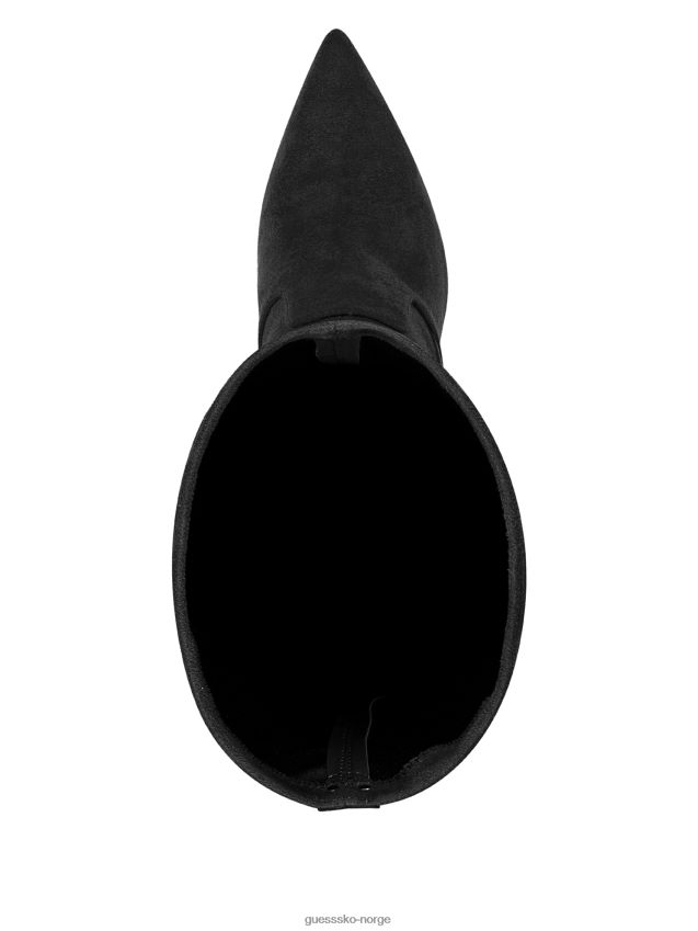 Guess abetter imitert semsket over-kne-støvler svart 002 svart 002 kvinner F0LJ809930