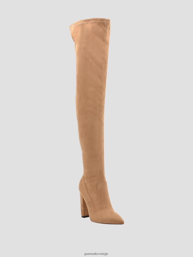 Guess abetter imitert semsket over-the-knee boots, medium brun middels brun kvinner F0LJ809942