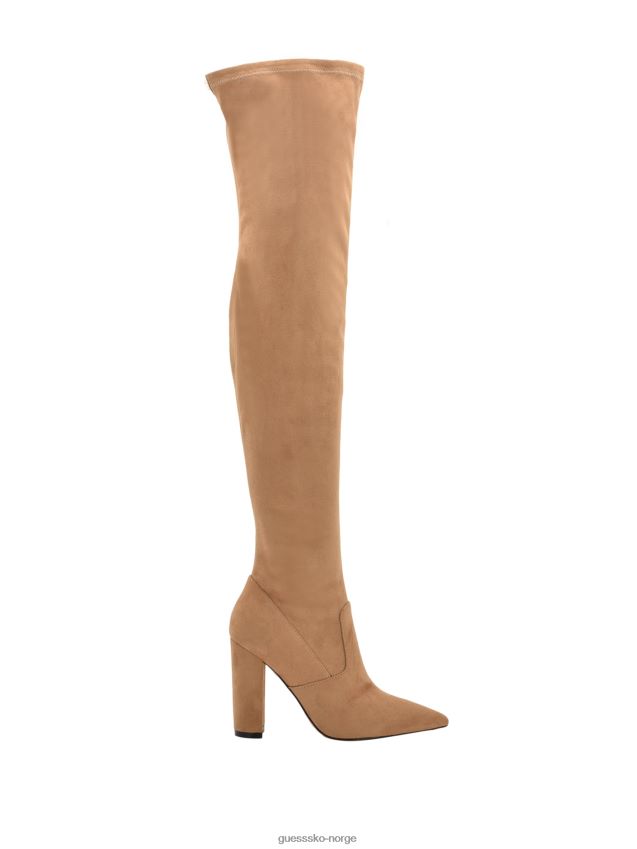 Guess abetter imitert semsket over-the-knee boots, medium brun middels brun kvinner F0LJ809942