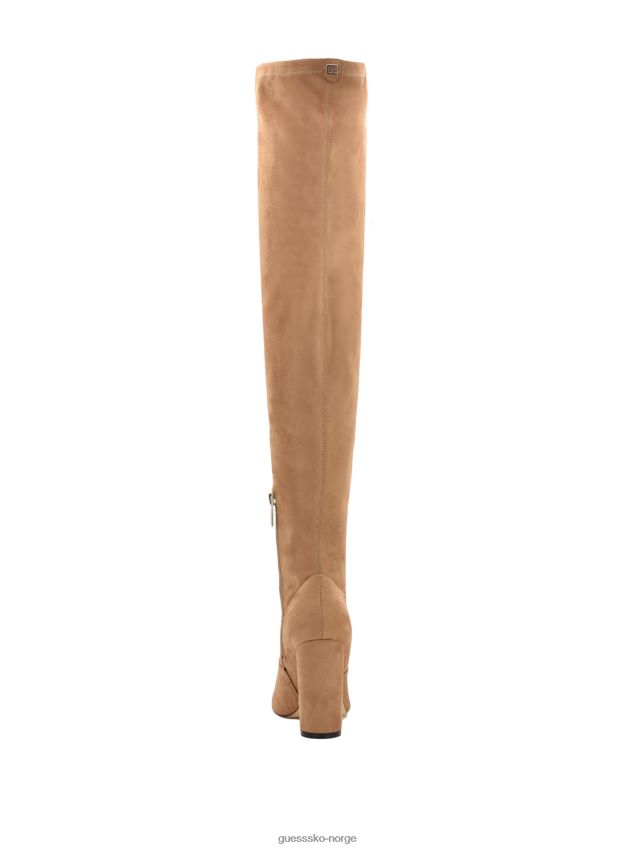 Guess abetter imitert semsket over-the-knee boots, medium brun middels brun kvinner F0LJ809942