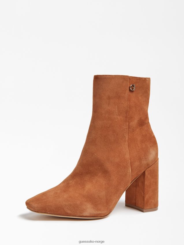 Guess adelia semsket ankelstøvel brun brun kvinner F0LJ805710
