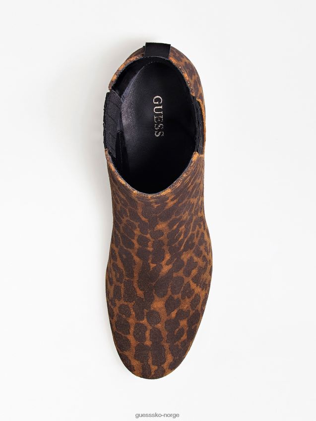 Guess animalier semsket safia lave støvler dyrere kvinner F0LJ805489