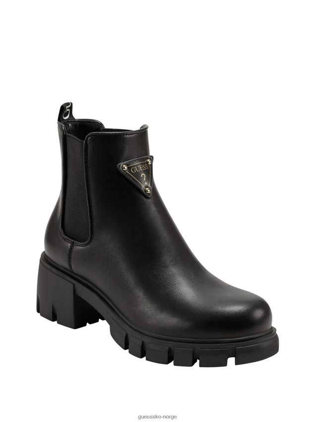 Guess ankommer logo lug chelsea boots black1 svart 1 kvinner F0LJ807526