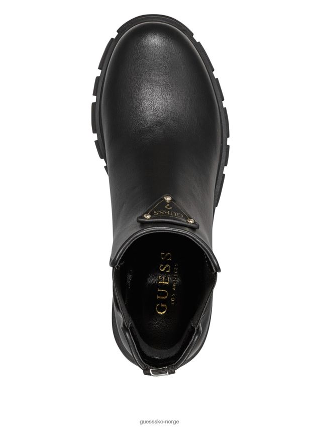 Guess ankommer logo lug chelsea boots black1 svart 1 kvinner F0LJ807526