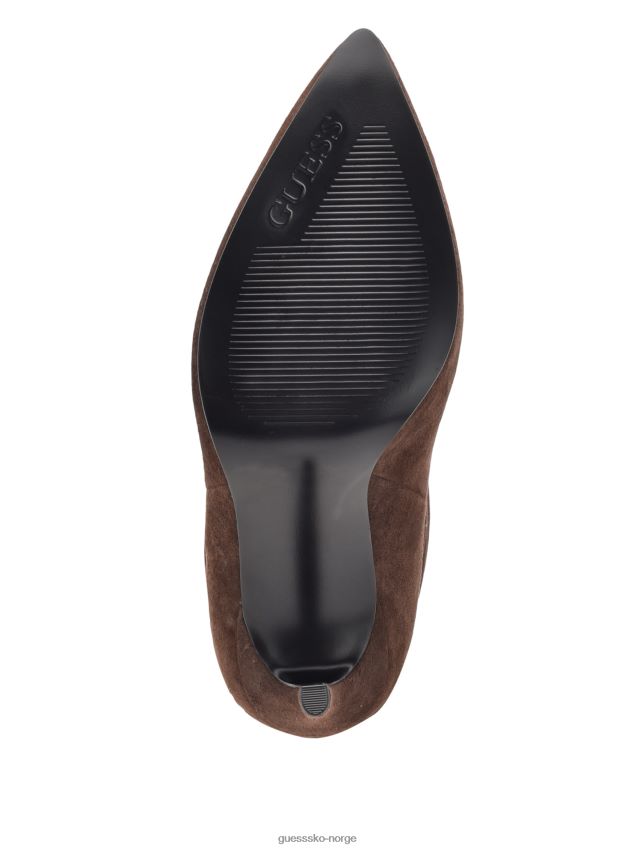 Guess backy semsket slouch bootie mellom brun middels brun kvinner F0LJ809897